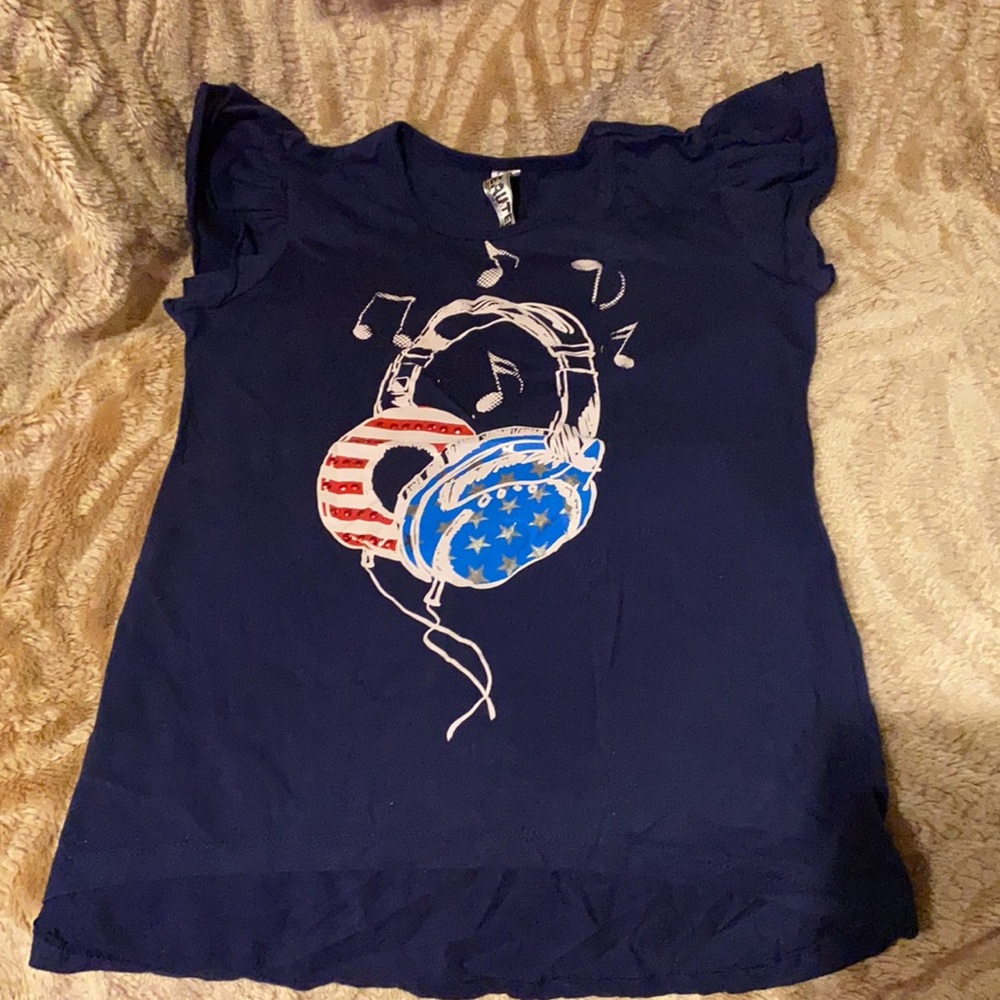 ~Beautees~ Stars & Stripes Headphone T-Shirt